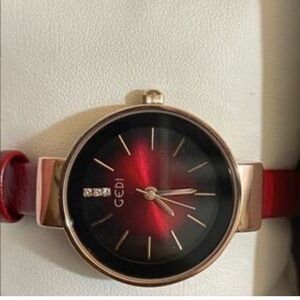 GEDI Red and Gold Watch